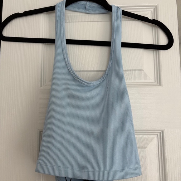 H&M Divided Light Blue Halter top - Picture 1 of 2
